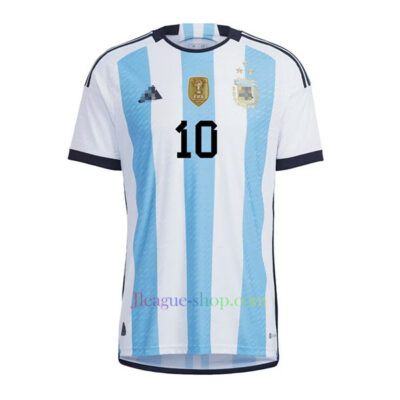 アルゼンチン代表ホームユ三つ星2022/23リオネル・メッシプレイヤーバージョン アルゼンチン代表 Top W