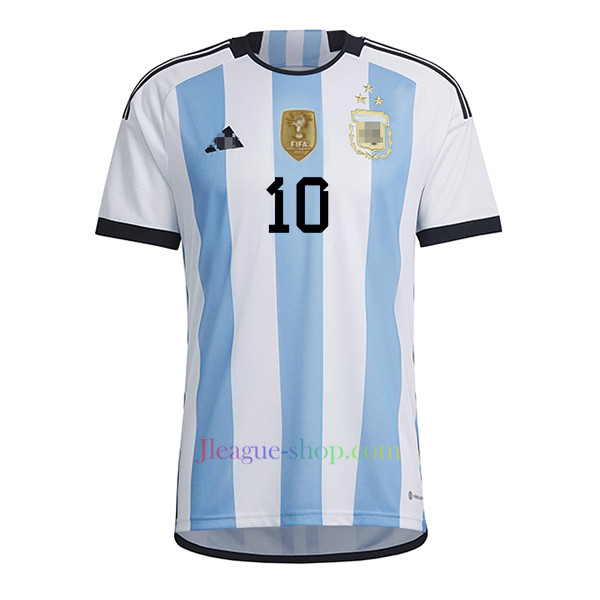 アルゼンチン代表ホームユ三つ星2022/23リオネル・メッシプレイヤーバージョン アルゼンチン代表 Top W 6